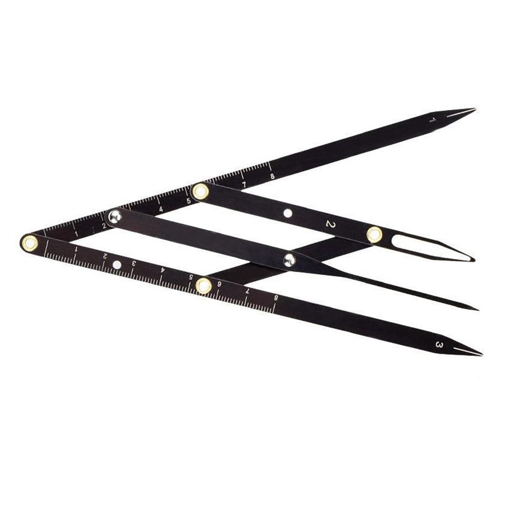 Three-Point Positioning Eyebrow Level Ruler Balance Shaper Eyebrow Stencil Template Drawing Tool