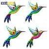 Metal Hummingbird Wall Hanging Sculptures Ornaments Home Backyard Garden Yard Iron Indoor Outdoor Art Hummingbird Decorations