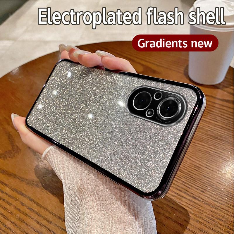 Для Huawei Nova 9 SE Чехол Honor 50 SE Чехол для телефона Блестящий блестящий силиконовый объектив камеры Мягкая задняя крышка