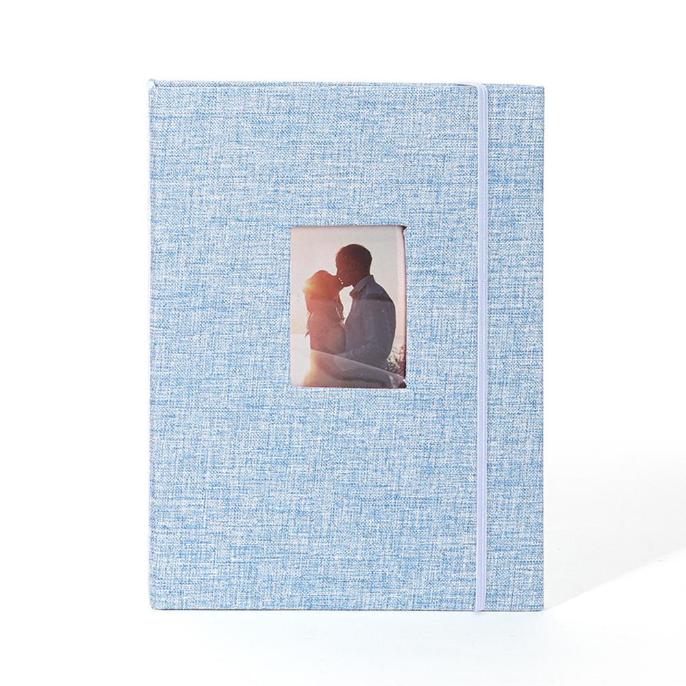 3-inch Instant Picture Case Cotton Hemp 208 Pockets Mini Instant Picture Album Waterproof Strap Design for Photo Business Card