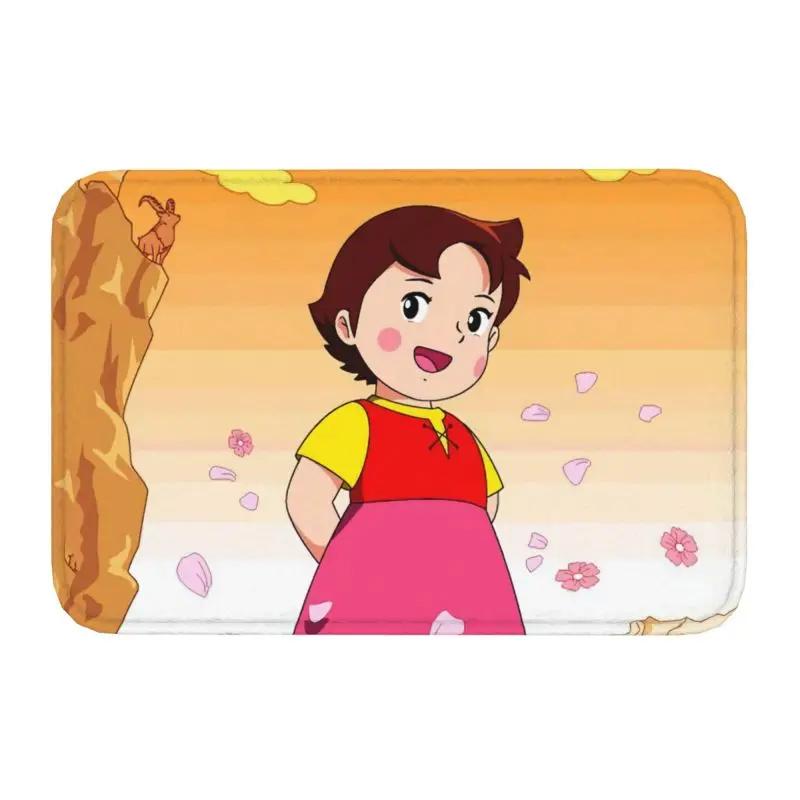 Custom Heidi Peter And Grandpa Doormat Anti-Slip Entrance Bathroom Kitchen Floor Door Mats Garage Rug Carpet Footpad