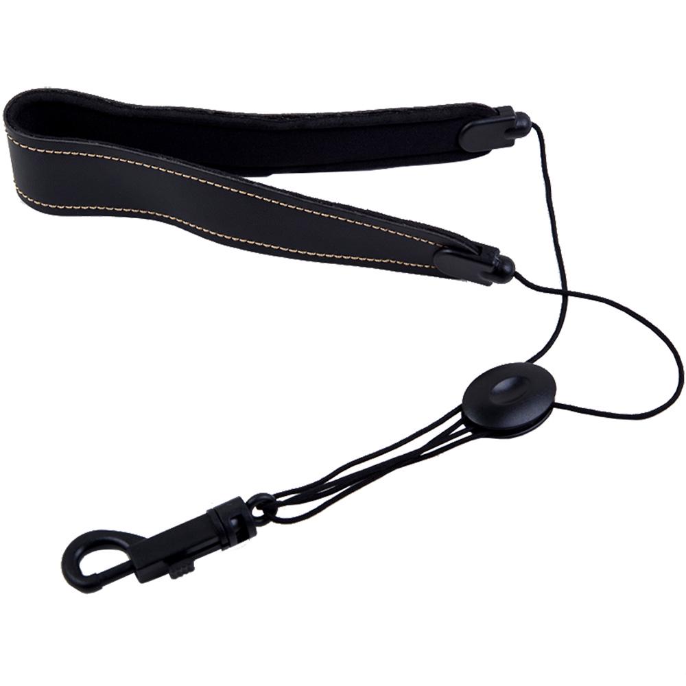 Adjustable Saxophone Sax Leather Nylon Padded Neck Strap with Hook Clasp