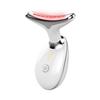 Happybye Galvanic Facial and Neck Gua Sha Lifting Massager EMS High-Frequency Skin Beauty Device ES-1081, White, 1 Piece