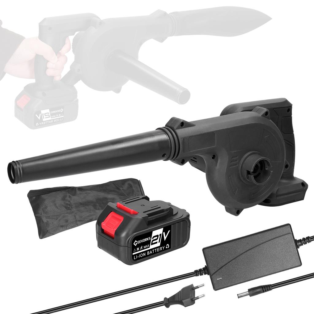 Портативный электрический воздуходув с мощным двигателем и бесступенчатой регулировкой скорости