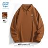 JEANSWEST LIFE Мужская плотная вафельная рубашка-поло с длинным рукавом