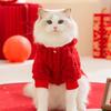 Cat Clothes Autumn and Winter Chinese New Year Festive Blessing To Auspiciousness To Four-legged Clothes Hairless Cat New Year's Dog Pet Cat Clothing