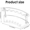 2 PCS Acrylic Pen Stand Pen Display Holder for Vendor Events Clear Rack Beaded Slots Display Eyebrow Makeup Brush Rack Organizer for School Office