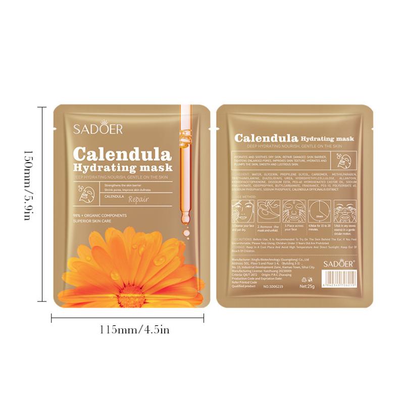 Sadoer Calendula Hydrating Repair Mask Смягчающая увлажняющая маска-патч
