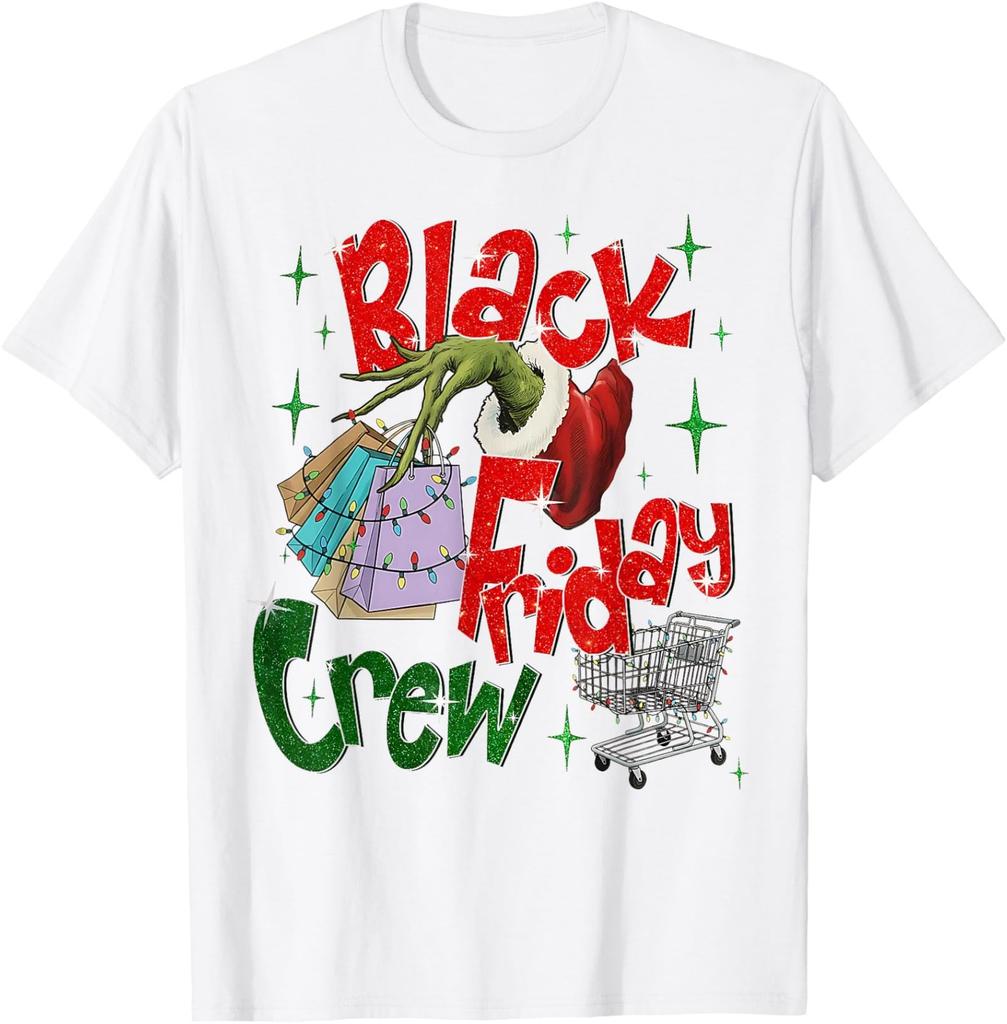 Christmas Black Shopping Family Funny Friday Crew Unisex T-Shirt