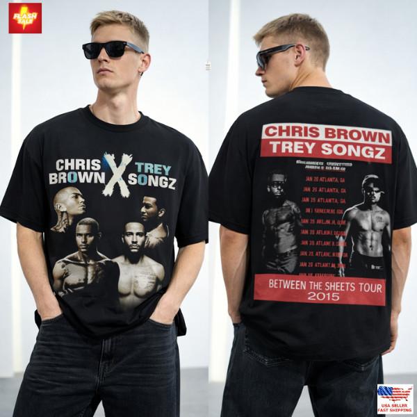 Chris Brown Trey Songz Shirt Unisex Reprint Black 2015 Between The Sheets