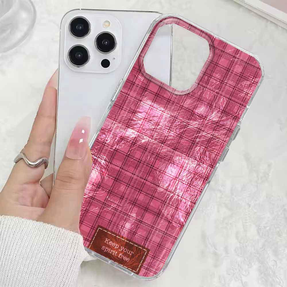 Чехол для телефона зимнего коричневого цвета с сетчатым рисунком для iPhone 17 Air 16 15 14 13 11 12 Pro Max 7 8 Plus X XS XR SE 2022 2020 16e.