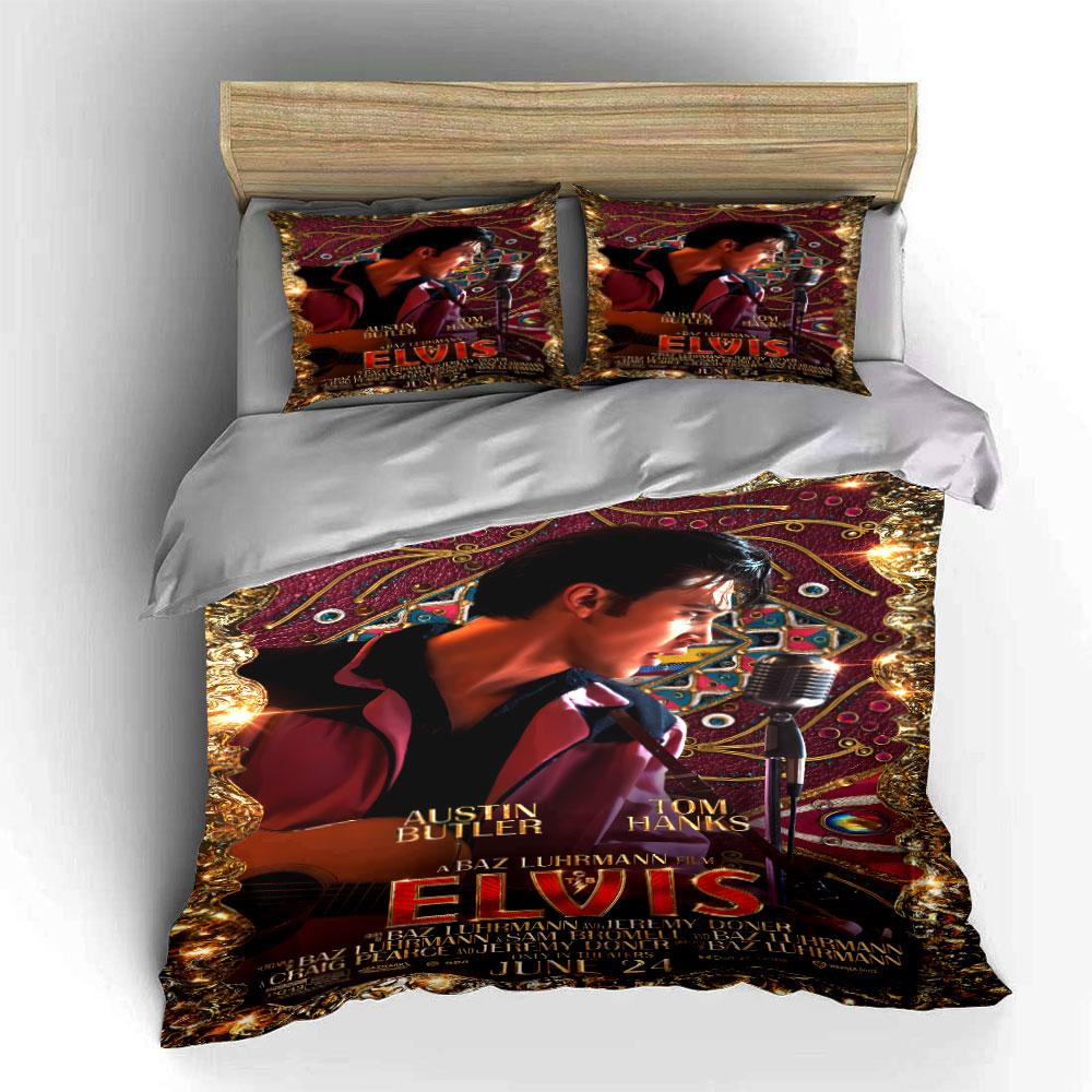 Musician portrait with microphone. Bedding sets Duvet cover sets Duvet covers Pillowcases(1*Duvet Cover 2*Pillowcases without duvet insert)