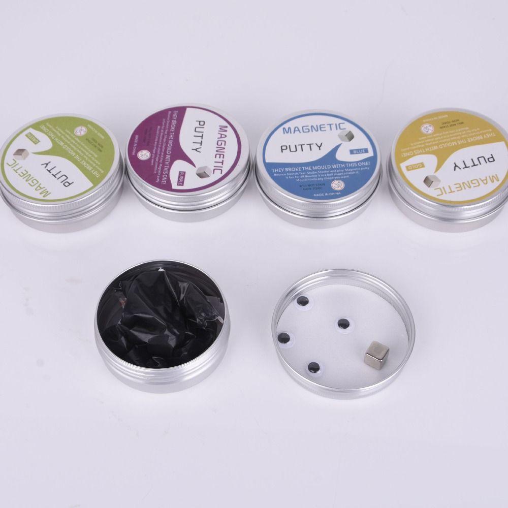 Resin Magnetic Bouncing Mud Ferrofluid High Stretch Magnetic Suction Clay Interesting With Magnet Mud Playdough Kids Toys