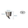 Hardware Accessories Stainless Steel Floor Drains Trap Hair Catcher Bathtub Ground Leakage Universal Sink Water Filter