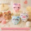 Плюшевый брелок-брелок-кот с эмодзи из мультфильма - Милый подвесной орнамент для студенческой сумки