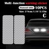 Car Bumper Reflective Stickers Secure Reflective Warning Strip Tape Secure Reflector Stickers Decals Arrival Auto Styling Decal