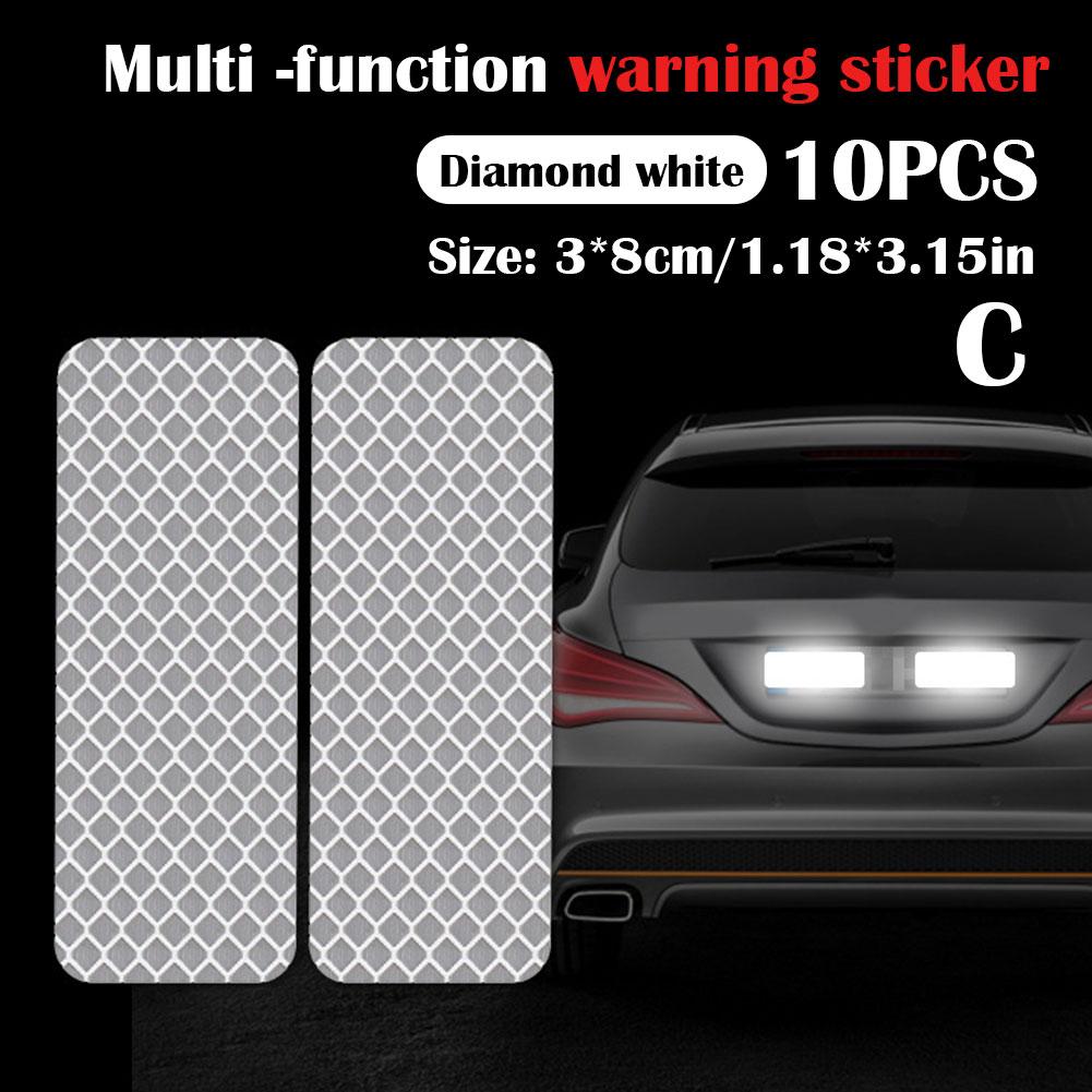 Car Bumper Reflective Stickers Secure Reflective Warning Strip Tape Secure Reflector Stickers Decals Arrival Auto Styling Decal