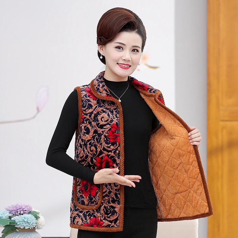 Жилет женский осенне-зимний бархатный термобелье короткий жилет лацкан без рукавов утолщенный жилет верхняя одежда