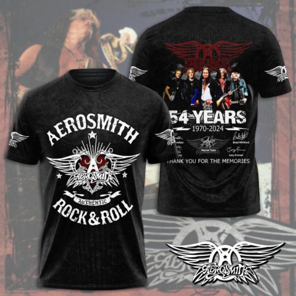 Мужская футболка Рок-группа Aerosmith 3D-печать футболки Мужчины Женщины Хип-хоп Короткий рукав Футболка Оверсайз Уличная одежда Топы Одежда