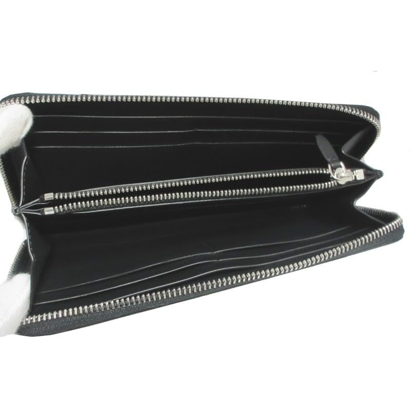 Long Wallet Round Coin Purse Signature Zip Coat Wallet DU21R2180LT038R GRANITE [Dunhill] Zipper/Zipper Signature Collection [Item]