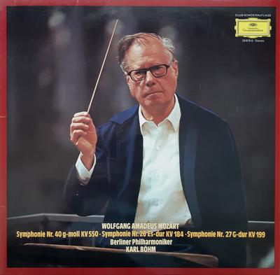 Виниловая пластинка WOLFGANG AMADEUS MOZART BERLINER P Симфония № 40 соль-минор Кв 550 Симф 298786 DEUTSCHE GRAMMO 1972 Германия Классика Б/у