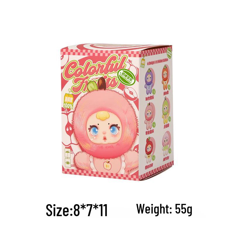 Плюшевая кукла «Молочная конфета ММ»: Милый мультяшный фруктовый плюшевый сюрприз-бокс, настольное украшение