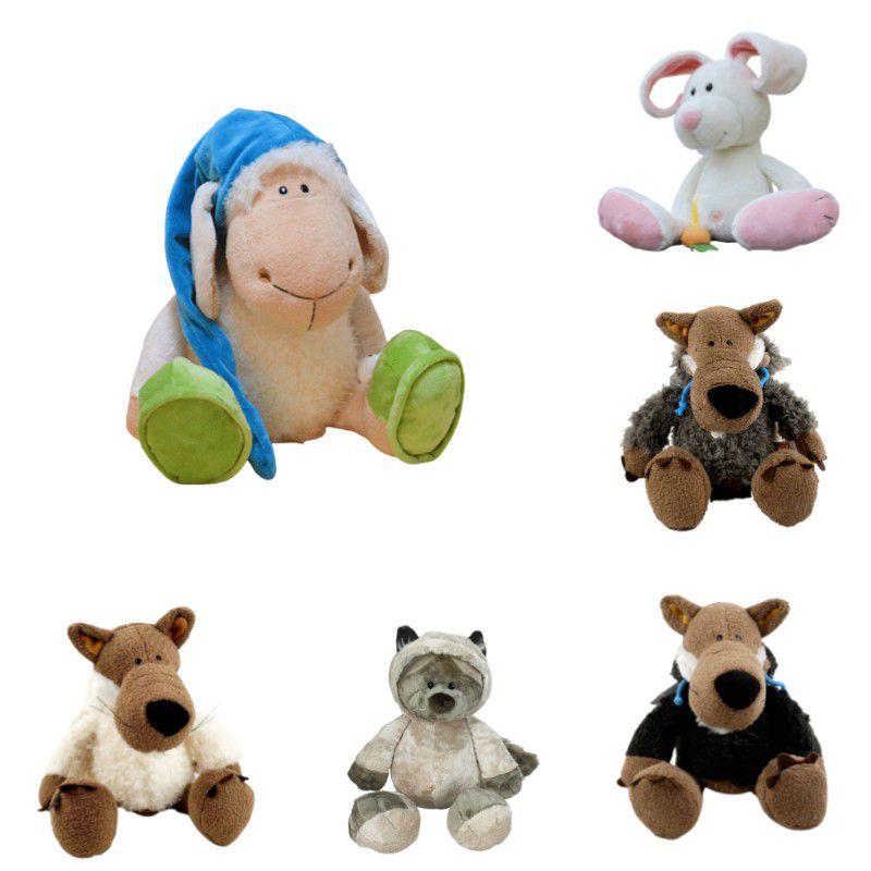 Плюшевые куклы Nici Jolly Logan Голова Овцы Волка Идеальный компаньон для обнимания для всех возрастов