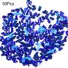 50 шт., стеклянные стразы для ногтей «Аврора», «сделай сам», стразы для дизайна ногтей, стразы с плоским дном, для потрясающего вечернего образа