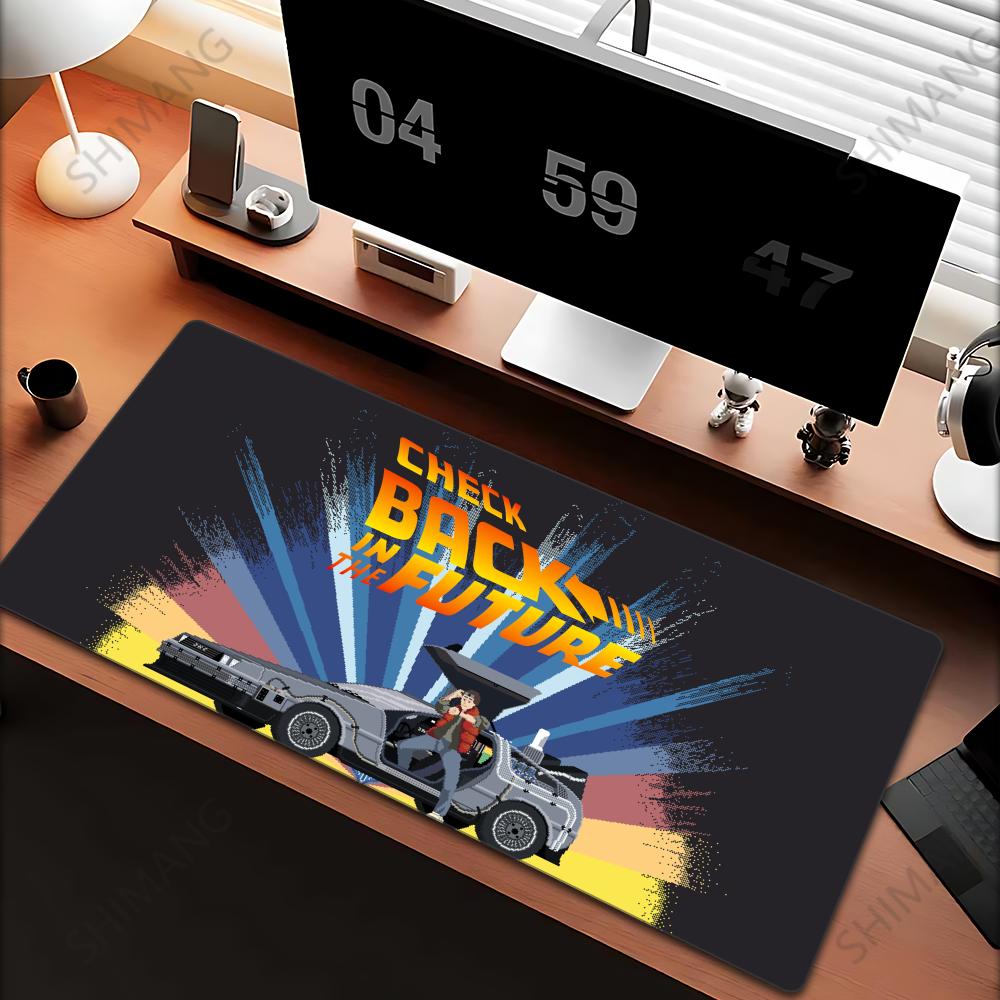 Back To The Future Large Mouse Pad xcm Computer Mousepad Big Keyboard Mat Car Table Carpet Big Desk Mats Rubber Rugs