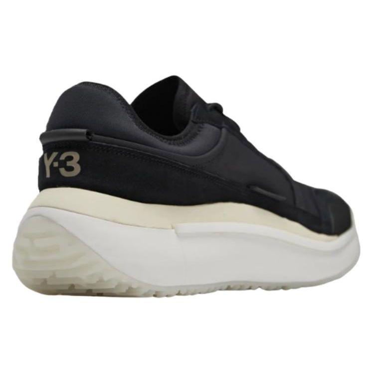 Adidas Y-3 Ajatu Run Черные кремовые кроссовки унисекс Core-White Cream-White HQ5988