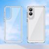 For Samsung Galaxy S25 Edge Clear Phone Case WANLONFENG MF2 Series TPU Acrylic Cover with 2Pcs Tempered Glass