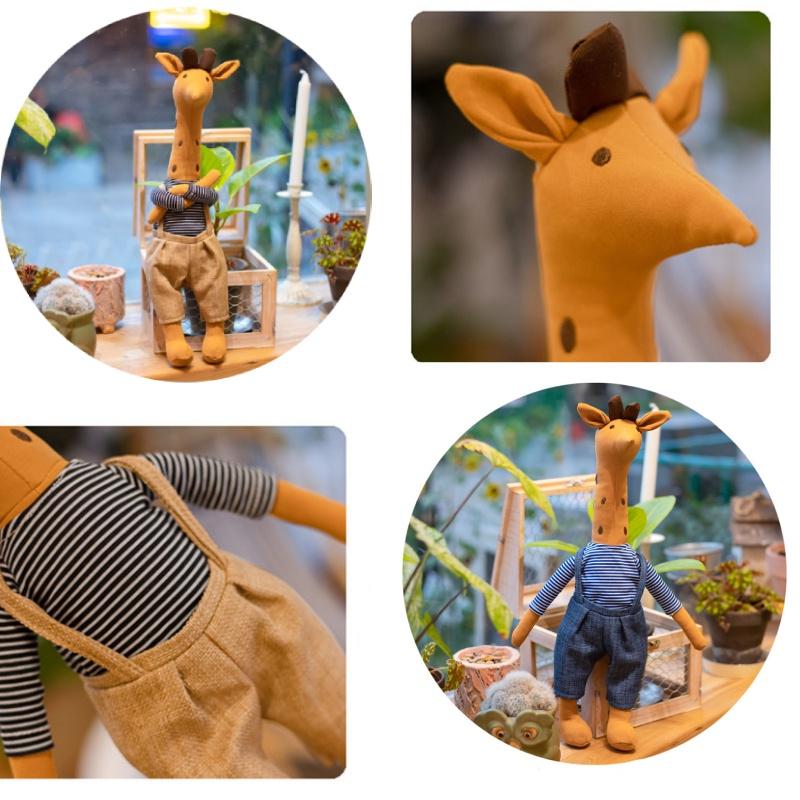 Очаровательная плюшевая игрушка жираф Идеальный подарок на день рождения ребенка