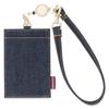 Чехол для пропуска с катушкой Okayama Denim Commuter Pass ID Card Holder Indigo Blue [Need Network] для мужчин