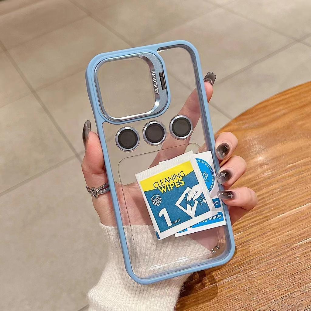 Подходит для IPhone16Promax Двойная подставка Сильный магнитный чехол для телефона, Защитный чехол от падений Apple 15 14