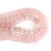 Круглые свободные бусины из натурального камня с розовыми кристаллами, прядь 15 дюймов, 4, 6, 8, 10, 12 мм, размер на выбор для изготовления ювелирных изделий
