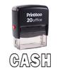 Printtoo Rubber Stamp Office Stationary CASH Self Inking Custom Stamp-Black