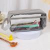 Transparent Pen Bag Simple Design Large Capacity Pencil Pouch Pencil Case Transparent Student Pencil Bag For Office Student