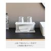 Yamazaki Jitsugyo 10092 Amenity Storage 2 Tiers White W25 x D16 x H11cm Tower Amenity Holder Amenity Tray