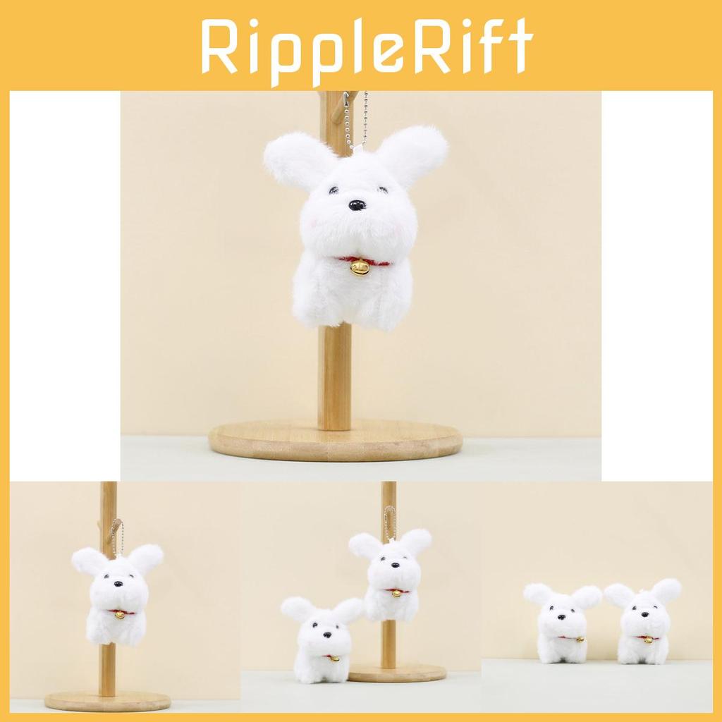 Cute Plush Dog Keychain Cartoon Puppy Figurine Adorable Bag Charm Soft Toy