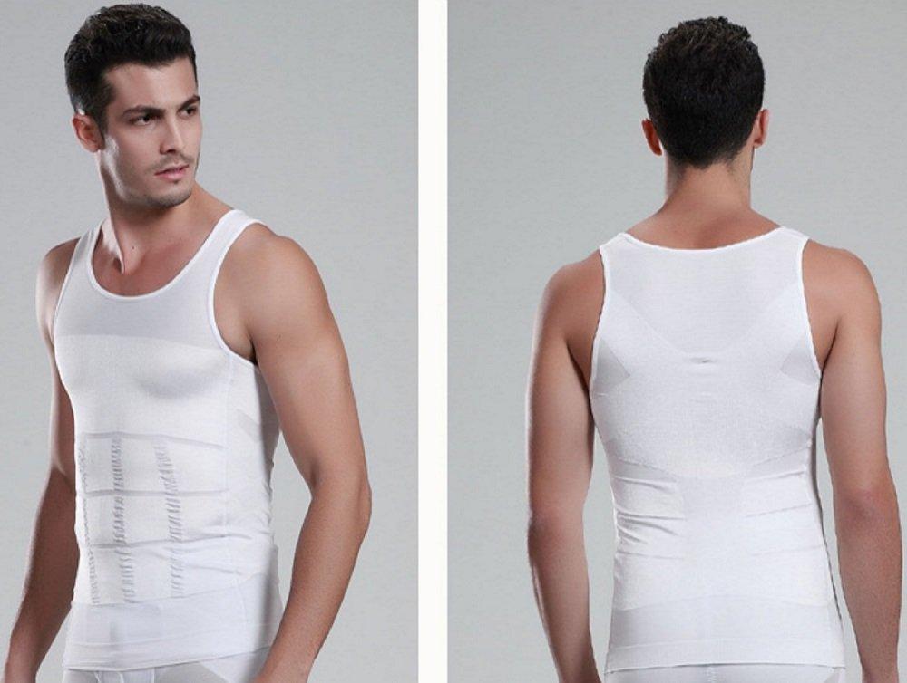 Майка для коррекции осанки и тонизирования, мужское корректирующее белье, рубашка, корректор, сутулость, (Размер 6, Черный, XL)