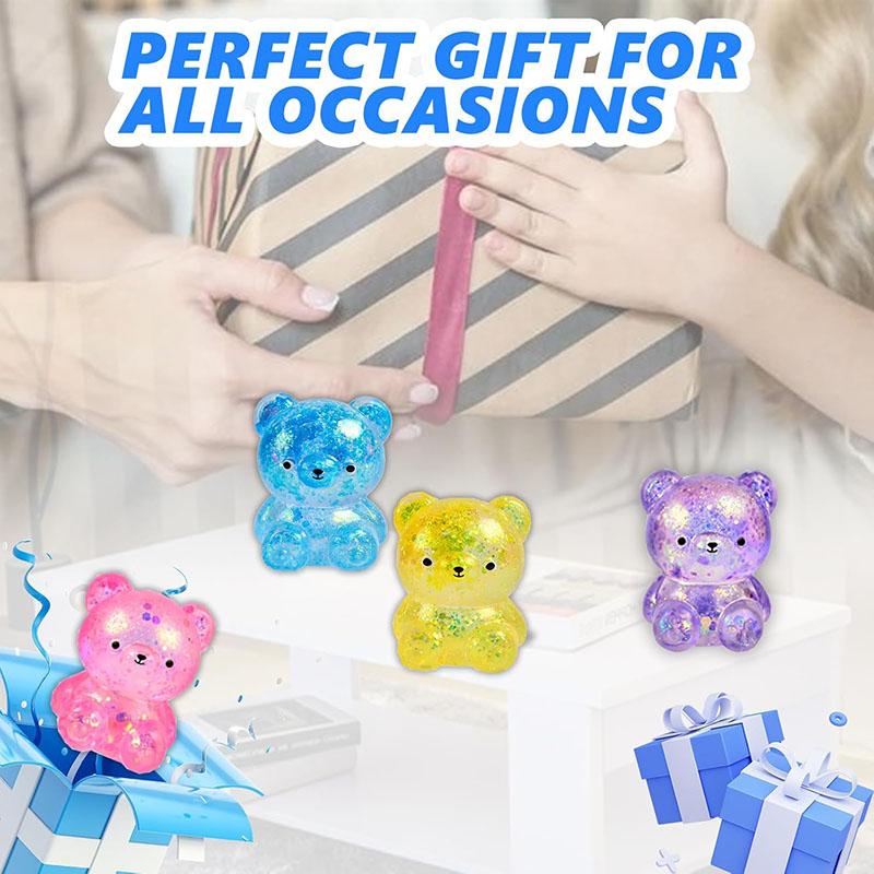 Креативные Кавайные Мягкие Игрушки-Антистресс Медвежонок Сжимаемые Сенсорные Милые Игрушки с Медленным Возвратом для Снятия Стресса Детские Подарки на Вечеринку Призы в Класс