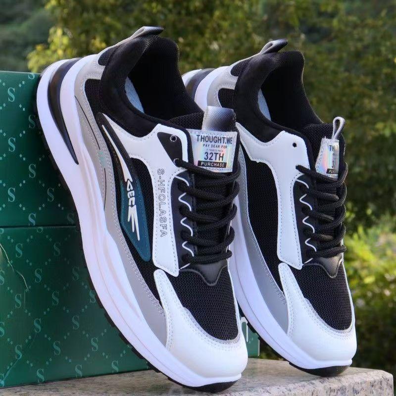 Мужская обувь весна и осень новая дышащая спортивная обувь мягкая подошва универсальная студенческая молодежная обувь для бега повседневная универсальная