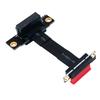 PCIE X1 Riser Cable Dual 90 Degree Right Angle PCIe 3.0 X1 To X1 Extension Cable 8Gbps PCI Express 1x Riser Card Ribbon Extender
