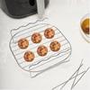Аксессуары для электрической фритюрницы Air Fryer 430 из нержавеющей стали, двухслойная решетка для гриля, паровая решетка для фритюрницы Air Fryer