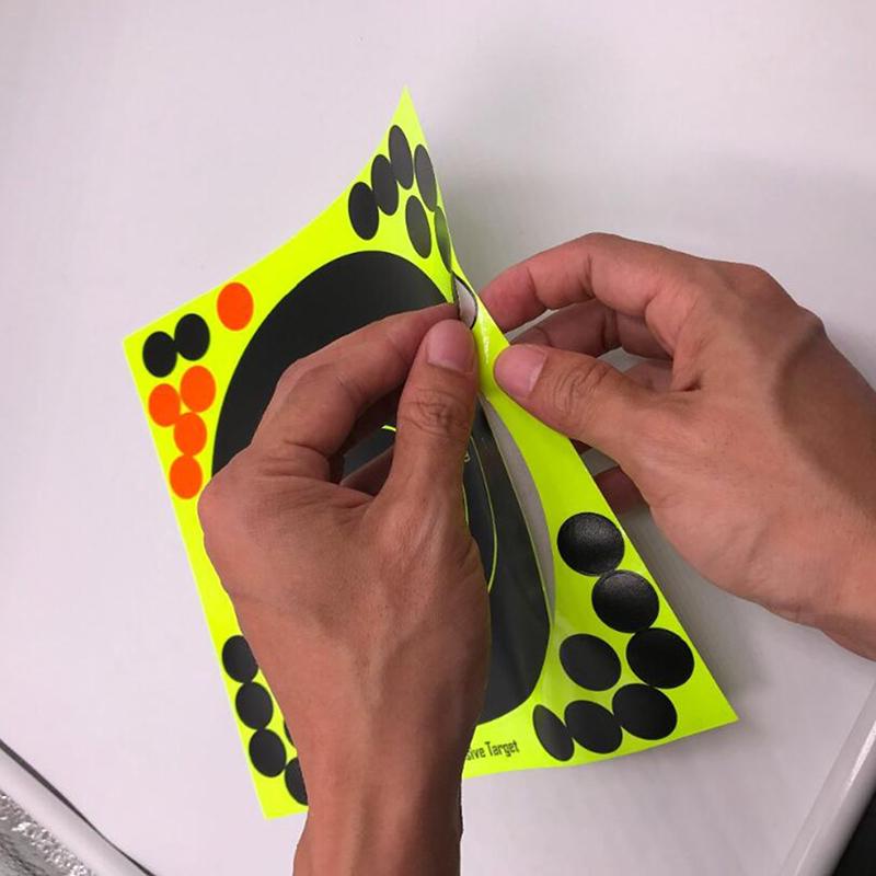 5/10Pcs Shooting Targets Reactive Splatter Adhesive Sticker Paper Gun Shoot Training