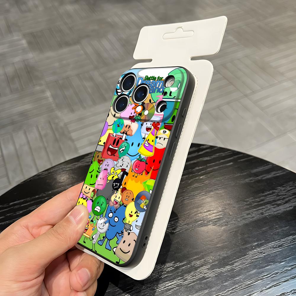 B-Battle For Dream Island Phone Case For IPhone 17 Air 16 E Pro Max 15 14 13 Mini 12 Pro 11 Max Plus Black Soft Shell