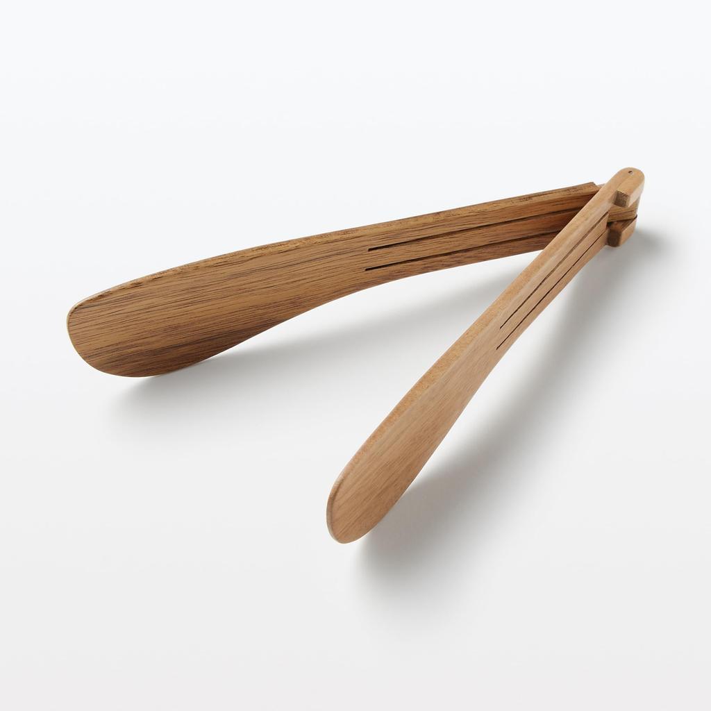 MUJI Складные щипцы из акации 22 см 83913205, прибл.. Длинный,