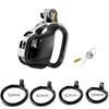 Male Cobra Chastity Device Sissy Abstinence Restraint Cock Cage with 4 Size Cock Rings Men Couple Adult Games Sex Toys for Men