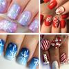 New Snow Flake Flower Elk Stainless Steel Image Stencil Christmas Stamping Plates Nail Art Template