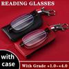 Anti-Blue Light Reading Glasses Men's and Women's Telescopic Glasses Leg Foldable and Portable Glasses for the Elderly